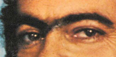 The strong eyes of Lindomar Castilho.