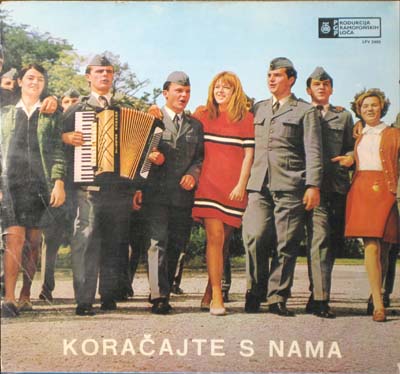 Yugoslav military music album cover