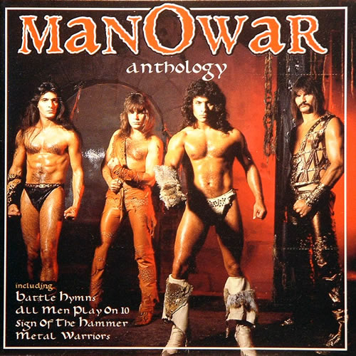 Manowar look like ready for a pride parade on this album cover.