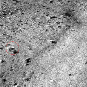 Raw NASA image from Mars surface
