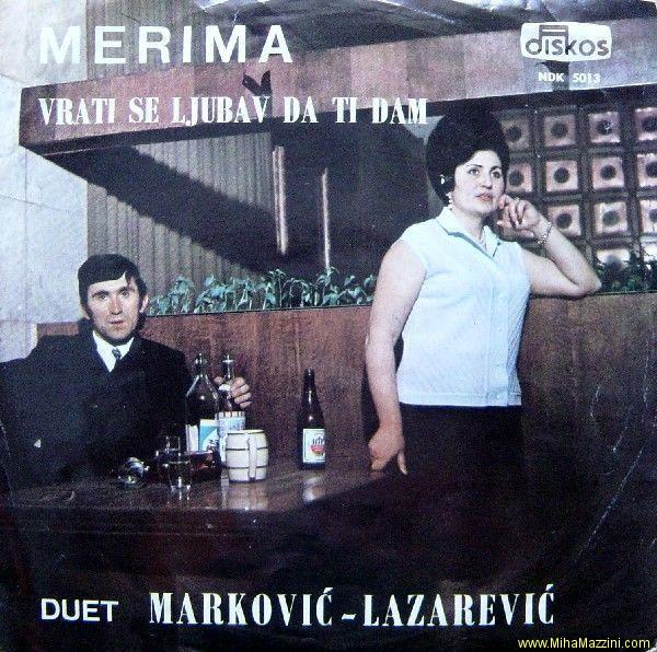 The breakup song from duo Markovic Lazarovic. Album cover for Merima.