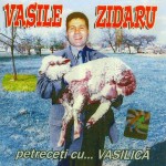 Romanian singer Vasile Zidaru holding a sheep.